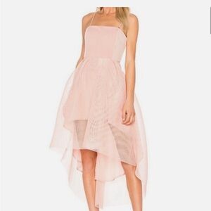 Elliatt Elysian Dusty Pink High-Low Tulle Dress